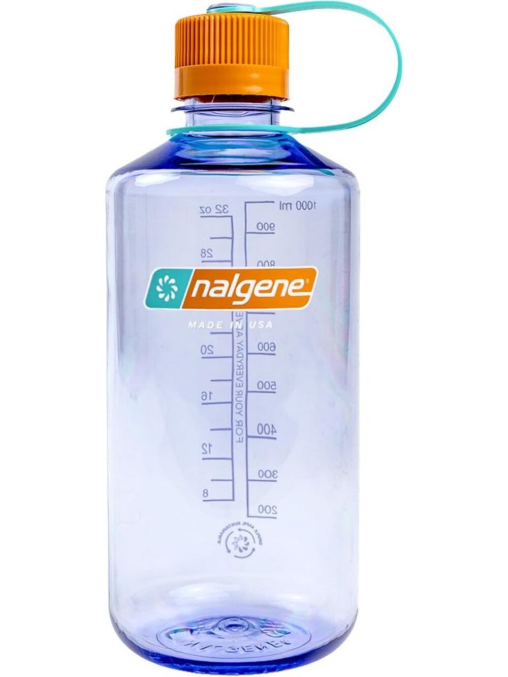 32 oz Narrow Mouth Water Bottle - BPA-Free, Lightweight, Durable, Amethyst Color